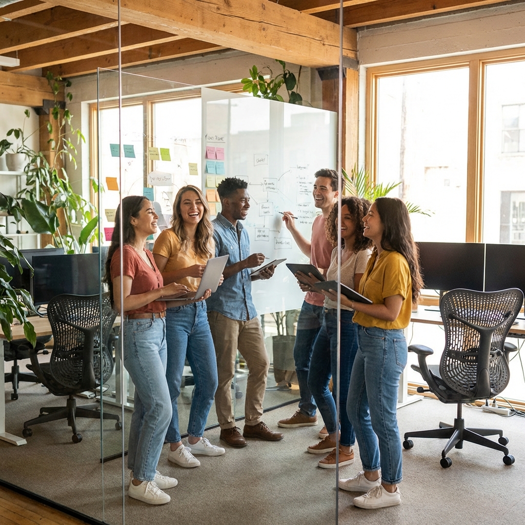 ProvenPeak team culture - collaborative and innovative work environment at our Ahmedabad office